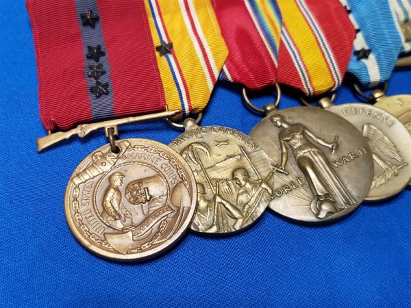 medal-set-6-wwii-kw-battle-stars-usmc-clutch-korea