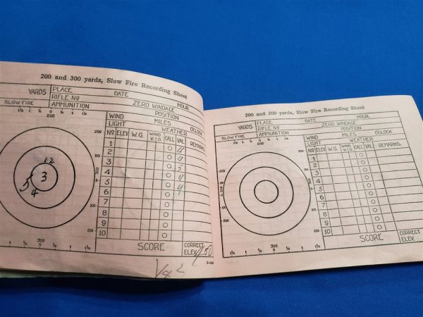 score-book-1926-dated-army-pages-target-writing-m1903-prone