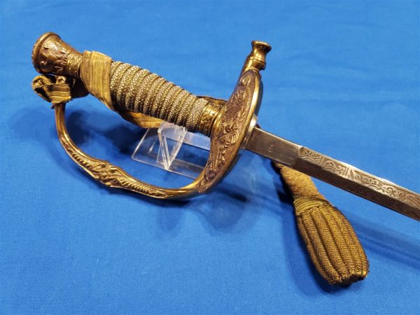 sword-presentation-1898-mo-missouri-captain-healey-pic-photo-of-troops-scabbard-full-engraved-cross-guard-whistle-knot