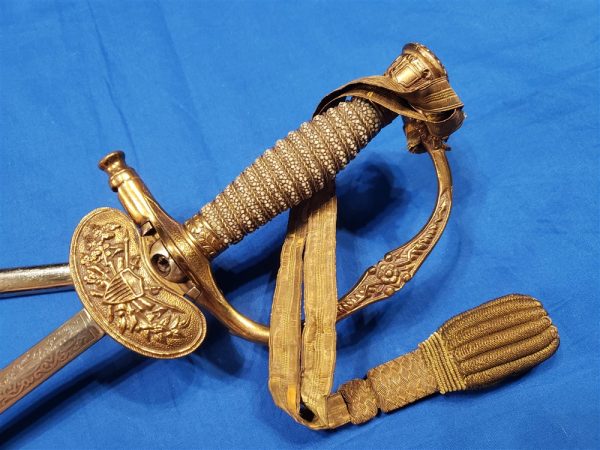 sword-presentation-1898-mo-missouri-captain-healey-pic-photo-of-troops-scabbard-full-engraved-cross-guard-whistle-knot