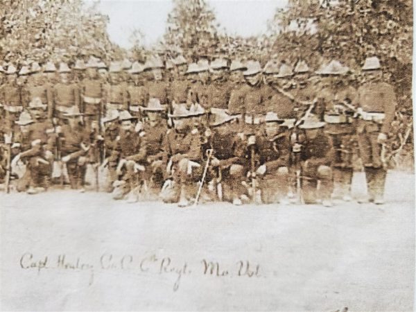 sword-presentation-1898-mo-missouri-captain-healey-pic-photo-of-troops-scabbard-full-engraved-cross-guard-whistle-knot