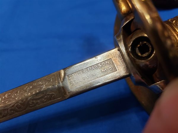 sword-presentation-1898-mo-missouri-captain-healey-pic-photo-of-troops-scabbard-full-engraved-cross-guard-whistle-knot-spanam