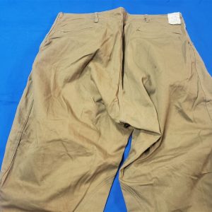 trousers-wwi-1917-dated-summer-khaki-34-size-buttons-top-bottom-calf