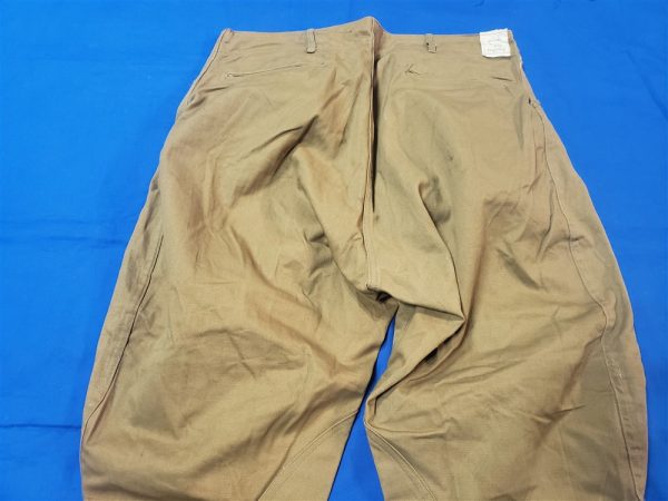 trousers-wwi-1917-dated-summer-khaki-34-size-buttons-top-bottom-calf