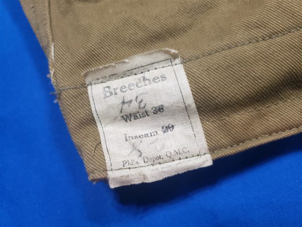 trousers-wwi-1917-dated-summer-khaki-34-size-buttons-top-bottom-calf