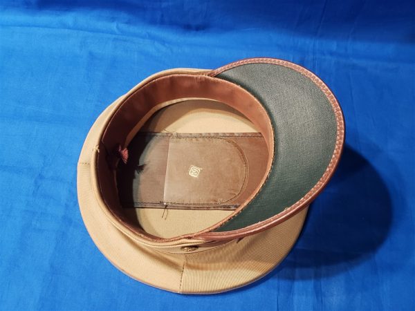 wwii-visor-cap-enlisted-enl-tan-war-time-leather-insignia-inside-side-top-bill-tag