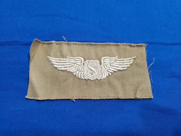 wings-wwii-service-pilot-embroidered-on-twill-tan-for-summer-flying-suits-and-shirts-back