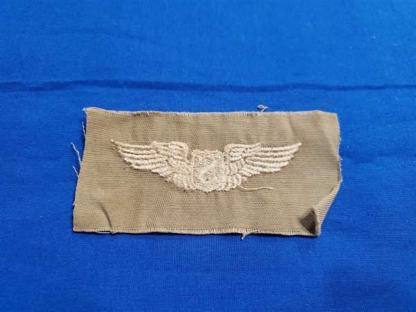 wings-wwii-service-pilot-embroidered-on-twill-tan-for-summer-flying-suits-and-shirts-back