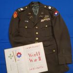 tunic-wwii-lt-col-schmidt book-sicily-pin-silver-star-winner-with-stripes-label-unit-history-included