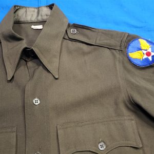 shirt-wwii-ofc-ac-air-corps-dark-od-butons-pinks-greens-larger-size-tag-patch