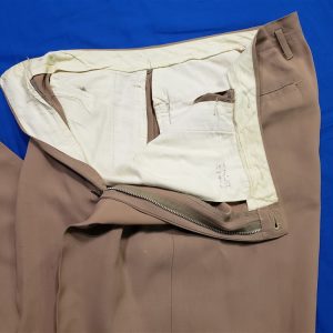 trousers-pinks-greens-wwii-officers-talon-zipper-front-back-side-waist-tropical