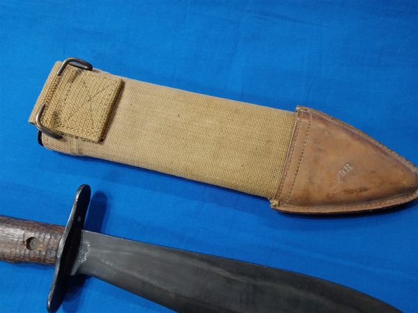 bolo-wwi-m1917-m17-sheath-scabbard-mint-unissued-plumb-manufacture-wood-handle