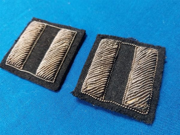 rank-usmc-captain-capt-black-dress-blue-issue-wwii-set-pair-wool-bullion