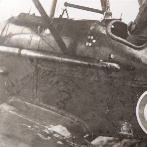 rppc-wwi-british-pilot machine-guns-plane-fighter-post-card