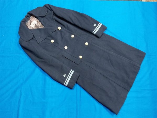 wwii-womans-overcoat-female-navy-waves-wool-blue-excellent-condition-ltjg-with-cuff-braids