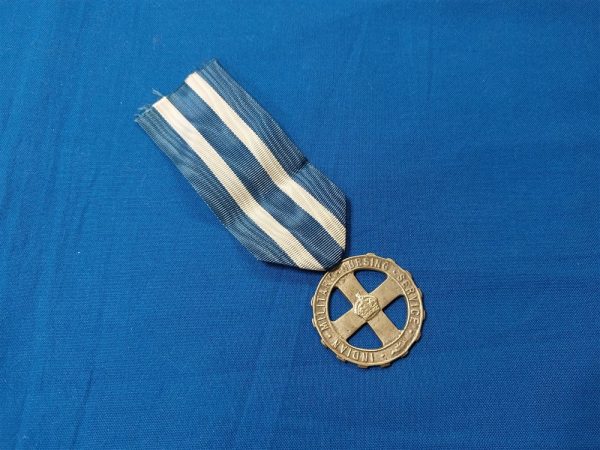 indian nurses service medal-awarded-from-1927-to-1943-nursing-with-ribbon