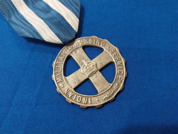 indian nurses service medal-awarded-from-1927-to-1943-nursing-with-ribbon