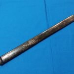 scabbard-Swiss-m1914-steel-sawback-long-variation-metal-cross-marked-excellent