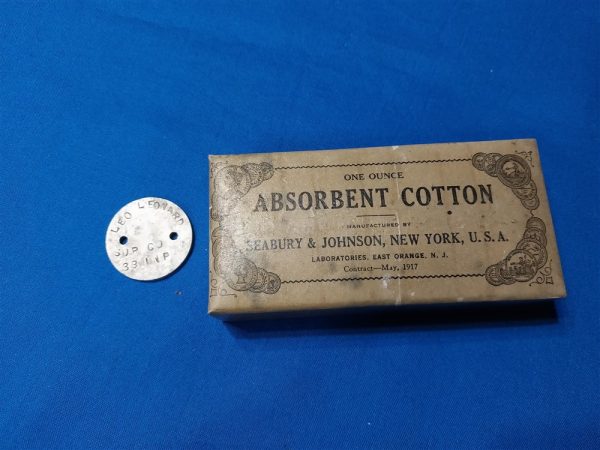 world-war-one-medical-absorbent-cotton-in-waxed-box-contract-1917-seabury-and-johnson