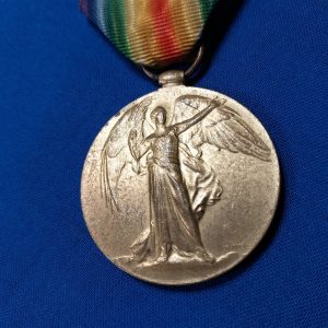 british-issue-victory-medal-engraved-to-gunner-doyle-world-war-one-ribbon