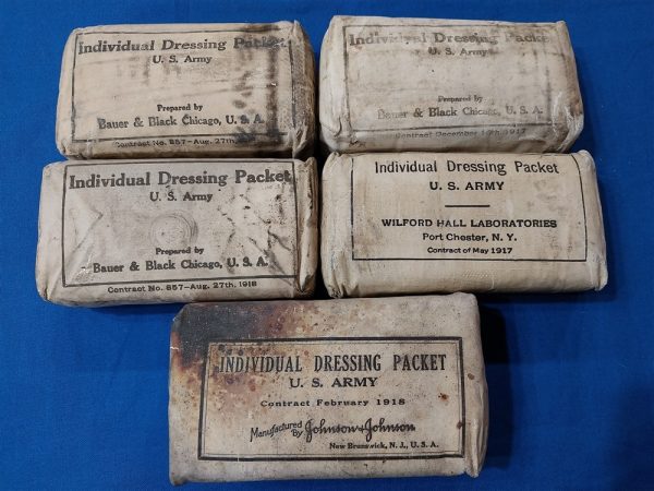 enlisted-medical-belt-wwi-world-war-one-with-partial-contents-bandages-bottle-pouch-wound-tags-and-tape-other-items-as-well-excellent-all-original