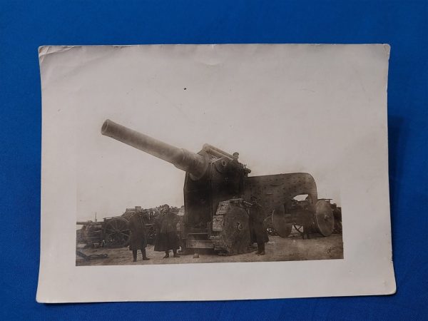 Photo-of-world-war-one-field-krupp-gun-in-field-looks-like-big-bertha-