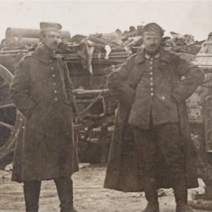 Photo-of-world-war-one-field-krupp-gun-in-field-looks-like-big-bertha-