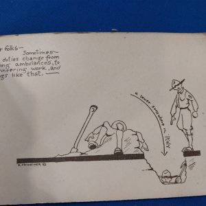 cartoon-card-book-from-the-american-ambulance-service-in-italy-world-war-one-13-total-cover-damaged