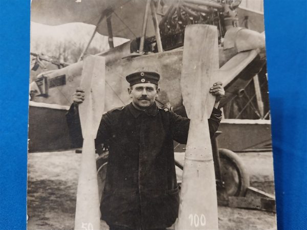 rppc-real-picture-post-card-world-war-one-german-bomber-with-3-bombs-posed