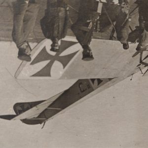 rppc-german-plane-crash-inspection-soldiers-officers-in-field-crash-flip