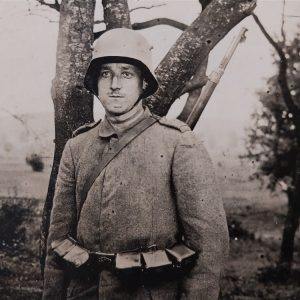 real-picture-post-card-of-german-soldier-in-the-field-with-potato-masher-gear-rifle