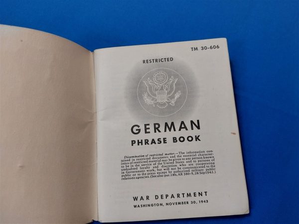 tm30-606-manual-book-of-german-phrases-that-are-used-in-the-field-1943-dated