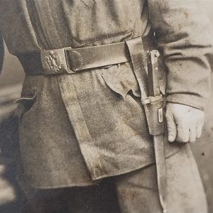 austria-hungarian-soldier-world-war-one-rppc-taken-in-vienna-with-bayonet-belt-buckle-with-eagle-and-shooting-cord