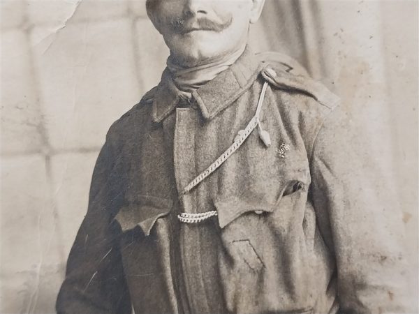 austria-hungarian-soldier-world-war-one-rppc-taken-in-vienna-with-bayonet-belt-buckle-with-eagle-and-shooting-cord