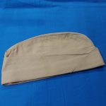 world-war-two-garrisin-cap-tropical-pattern-light-weight-tan-with-leather-seat-band