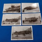 real-picture-post-card-set-of-5-beaching-of-u-118-submarine-german-in-1919-in-hastings-england