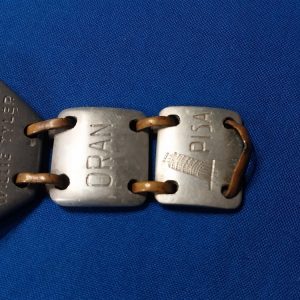 world-war-two-bracelet-made-of-aluminum-named-to-soldier-theater-of-italy-names-of-cities-large-eagle-on-front