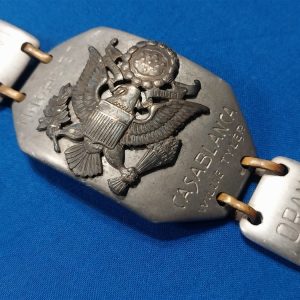 world-war-two-bracelet-made-of-aluminum-named-to-soldier-theater-of-italy-names-of-cities-large-eagle-on-front