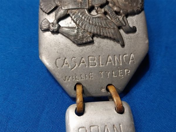 world-war-two-bracelet-made-of-aluminum-named-to-soldier-theater-of-italy-names-of-cities-large-eagle-on-front