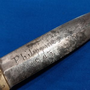 world-war-two-knife-made-in-philipinnes-dated-1945-wooden-handle-brass-fittings-dagger