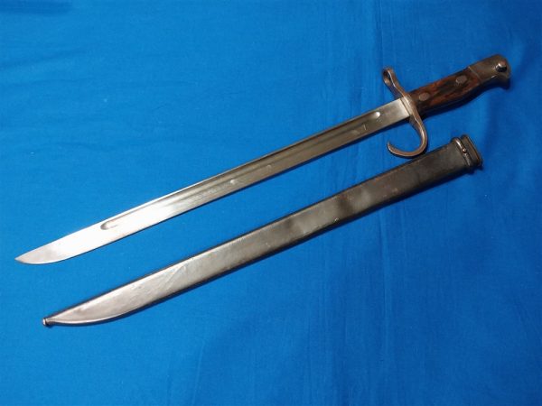 world-war-two-japanese-training-bayonet-type-97-with-matching-scabbard-100-correct-early-quillion