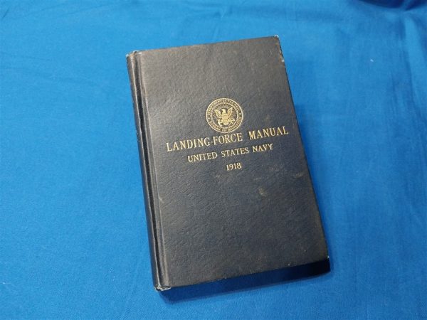 naval-landing-force-manual-1917-dated-hard-cover-with-gold-embossed-sailor-on-back-553-pages