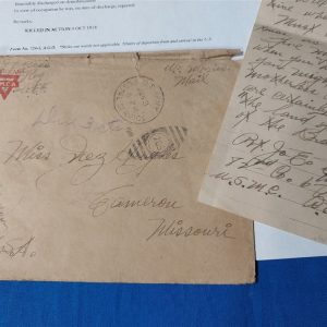 world-war-one-letters-27-total-to-a-mrs-hughes-in-missouri-includeng-usmc-aero-squadrons-and-others-1918-1917