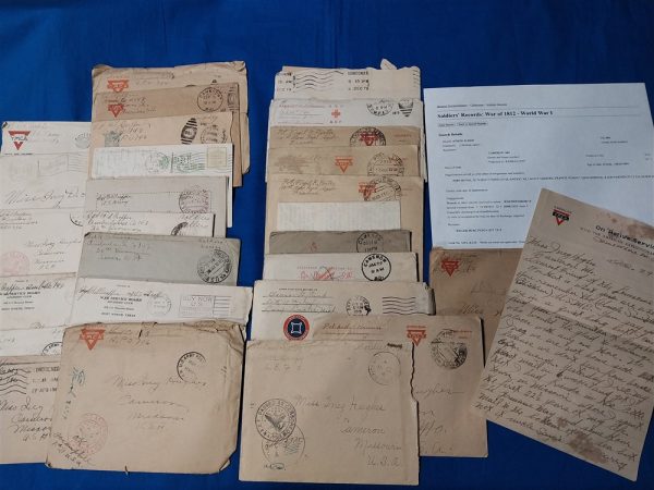 world-war-one-letters-27-total-to-a-mrs-hughes-in-missouri-includeng-usmc-aero-squadrons-and-others-1918-1917