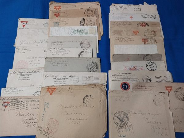 world-war-one-letters-27-total-to-a-mrs-hughes-in-missouri-includeng-usmc-aero-squadrons-and-others-1918-1917