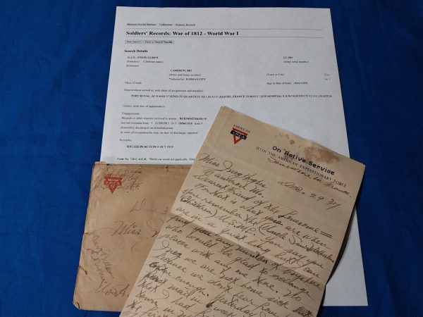 world-war-one-letters-27-total-to-a-mrs-hughes-in-missouri-includeng-usmc-aero-squadrons-and-others-1918-1917