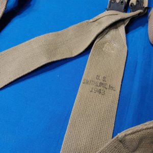 world-war-two-original-m1936-suspenders-dated-1943-unissued condition-with-scarcer-maker-stamp-smithline