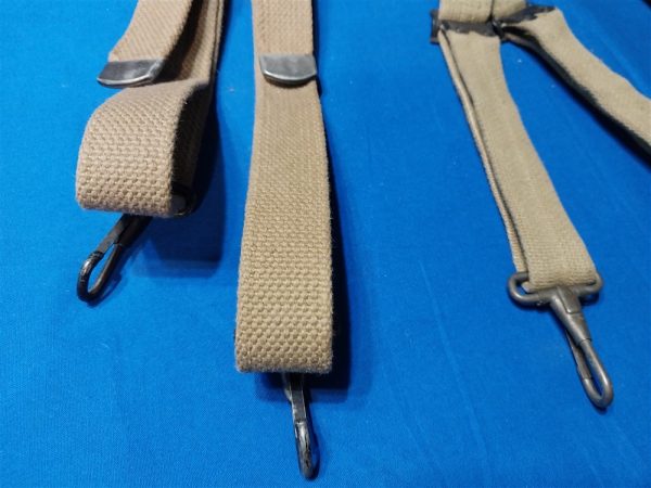 world-war-two-original-m1936-suspenders-dated-1943-unissued condition-with-scarcer-maker-stamp-smithline