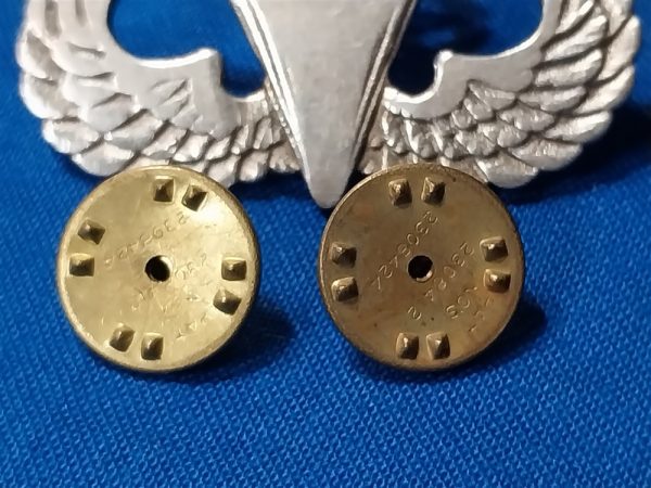 korean-war-era-master-jump-wings-sterling-set-with-correct-clutches-worn-flat