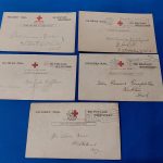 red-cross-arrival-post-cards-world-war-one-solders-to-france-for-the-war-5-different-names-with-units